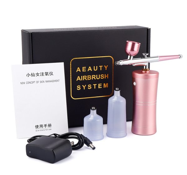 Мини кислороден спрей за кислородна мезотерапия Airbrush Pink