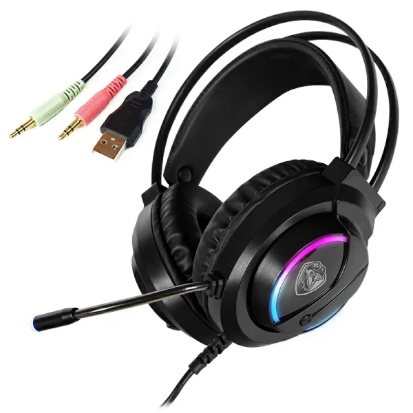 Гейминг слушалки с микрофон Roxpower T-Rox STGH707, RGB - Image 6