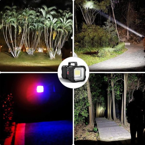Мощен акумулаторен LED фенер W844 - Image 2