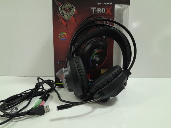 Гейминг слушалки с микрофон Roxpower T-Rox STGH707, RGB - Image 5