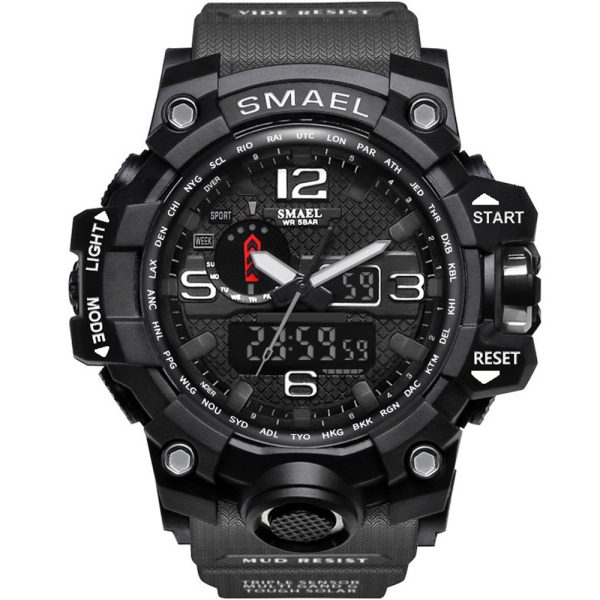 Спортен часовник SMAEL 1545 Black, черен цвят