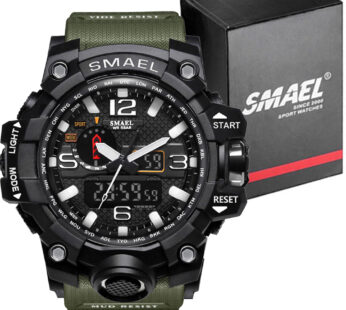 Спортен часовник SMAEL 1545 Green, зелен цвят