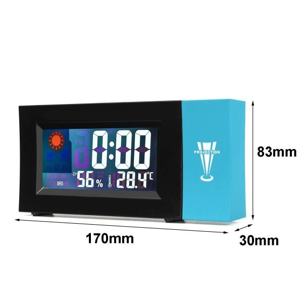 Дигитален часовник Square Clock, цветен дисплей - Image 5