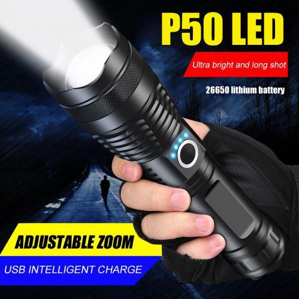 Супер мощен LED фенер P50 - Image 6