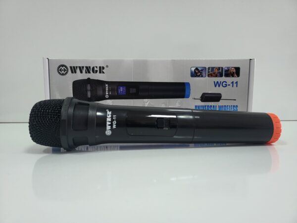 Безжичен микрофон WG-11, динамичен, предавател, приемник, JACK 6.3mm - Image 6