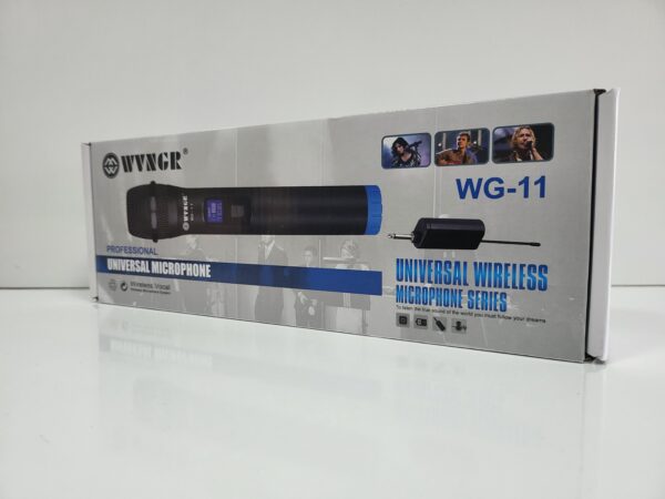 Безжичен микрофон WG-11, динамичен, предавател, приемник, JACK 6.3mm - Image 2