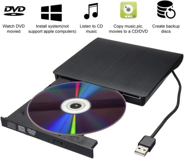Външна CD/DVD записвачка, модел KT09