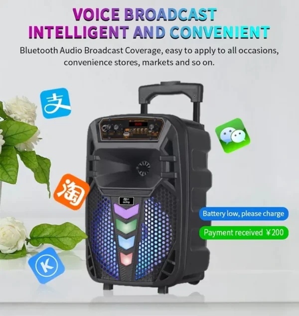 Tонколона 12" говорил и LED подсветка W1012, 1500W