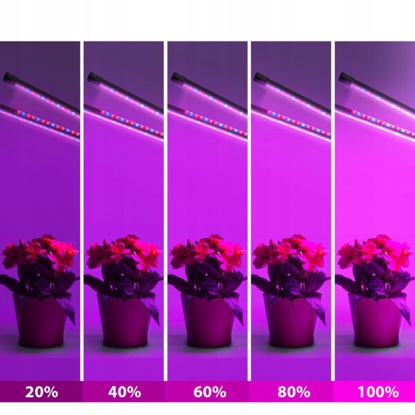 UV лампа за отглеждане на растения с 4 гъвкави крака – 80W - Image 5