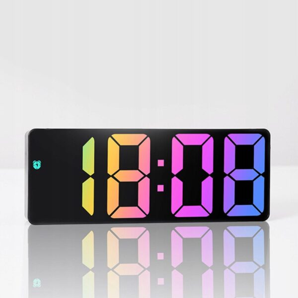 LED часовник с функция будилник с RGB подсветка - Image 3