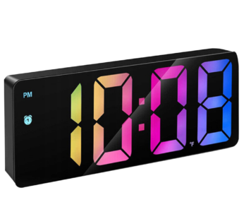 LED часовник с функция будилник с RGB подсветка