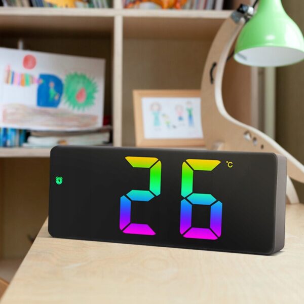 LED часовник с функция будилник с RGB подсветка - Image 2