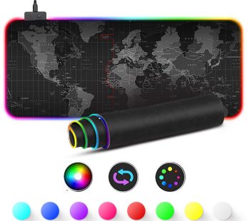 Светеща подложка за лаптоп RGB-1 – Карта на света – 80х30 см.