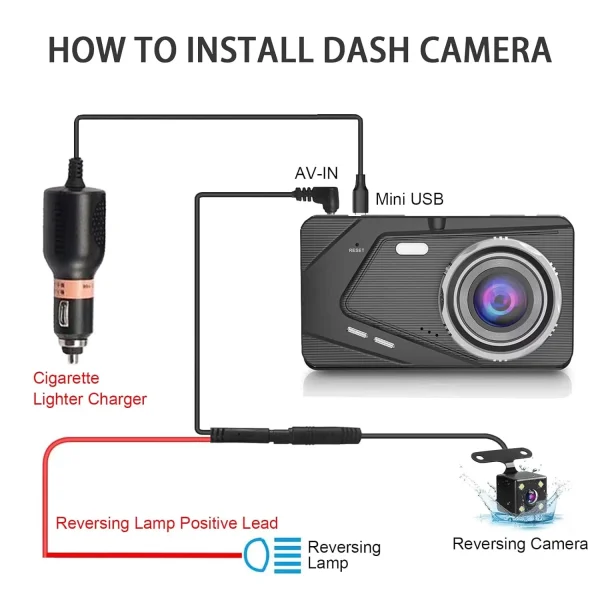 Видеорегистратор Dual Lens BX50 Vehicle BlackBox DVR