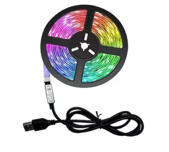 Самозалепваща RGB LED Лента 2 метра с дистанционно